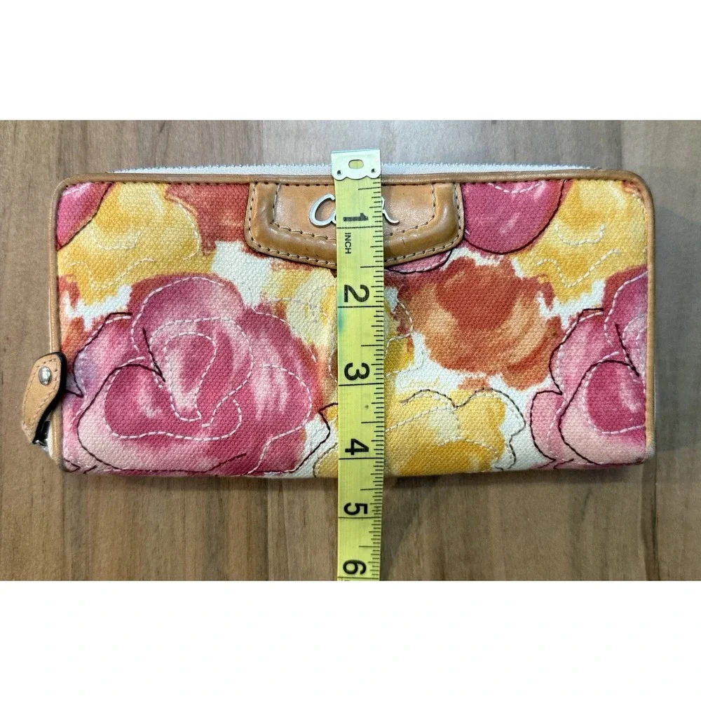 Coach Ashley Multicolor Floral Satchel & Matching Zip Wallet F21885/A1349